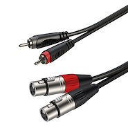 ROXTONE RACC170L2 Cable RCA 2 XLR Hembra 2mt