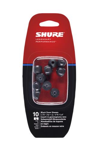 SHURE EABKF1-10S Black Foam Sleeves Small