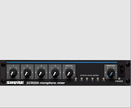 SHURE SCM268E Mezclador de micrófonos 4 canales