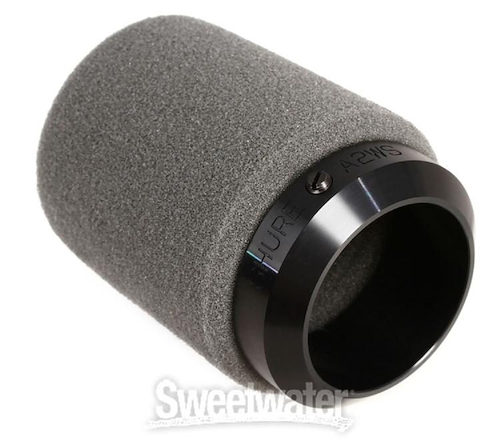 SHURE A2WS-BLK Paravientos de micrófono con fijación