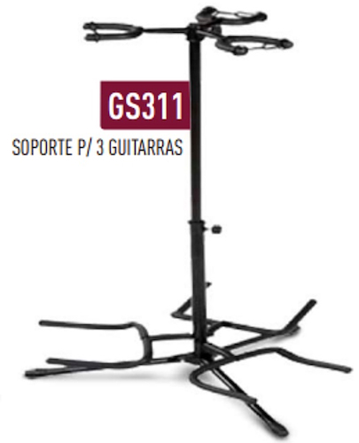 SMS GS311 Soporte Guitarra Triple