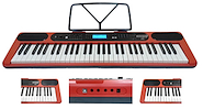 SUNSET SK188 Red Sensitivo 61 Teclas USB