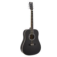 SX SD204GTBK Dreadnought Negra Brillante