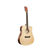SX SD104CE Electroacustica Dreadnought  Natural Mate