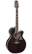 TAKAMINE GN75CE-TBK body is a scaled-down Jumbo at heart