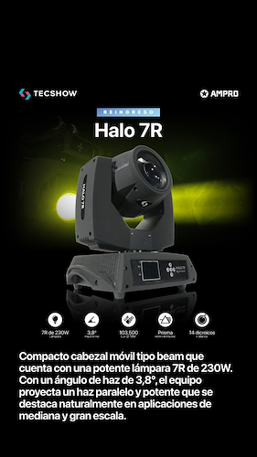 TECSHOW Halo 7R Cabezal móvil beam