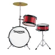 THUNDER JBJ1044WR THU Bateria Infantil 3 Cuerpos Roja Tint