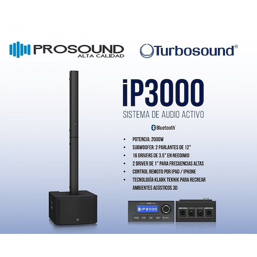 TURBOSOUND IP3000 Extremely wide sound dispersion