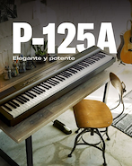 YAMAHA P125AB sencillo y minimalista