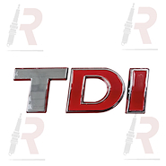 EMBLEMA VW AMAROK (TRA) `TDI` CON `DI` ROJO