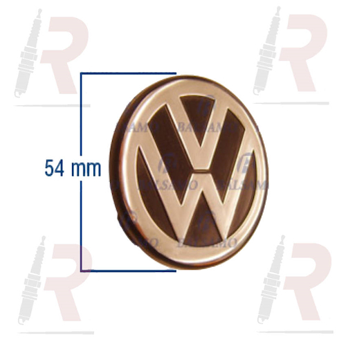 EMBLEMA VW GOL (LLANTA)AB9/POLO NEGRO/CRO