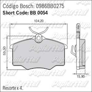 PASTILLA CH CORSA (DEL) 96/99 -GOL 98/...