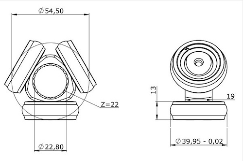 TRICETA FORD FIESTA (SEM) E22 D39.95 -ECOSPORT KINETICK