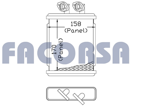 RADIADOR CH CORSA (CALEF) C/CAÑOS-
