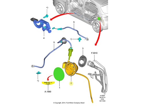 ALOJAMIENTO FORD KA (BAJADA/COMB) 16/21
