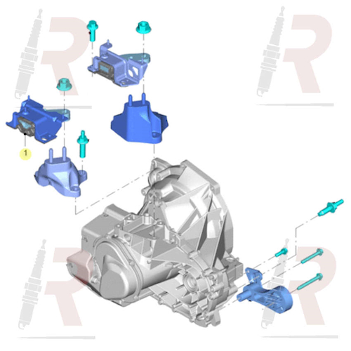 TACO FORD ECOSPORT (CAJA) 12/17 - IZQ -DURATEC/1.5DSL