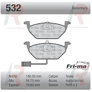 PASTILLA VW FOX (DEL) C/SENSOR -SURAN -BORA -GOLF IV -NE