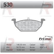 PASTILLA VW FOX (DEL) S/SENSOR -SURAN -BORA -GOLF IV