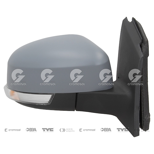 ESPEJO FORD FOCUS (DER) 13/15 ELECT - C/LUZ - REBATIBLE