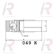 HOMOCINETICA VW GOL 1.0 (LADO CAJA)