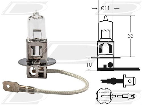 LAMPARA 12V 1P (STD) H3 55W