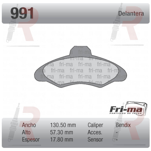 PASTILLA FORD ESCORT (DEL) 97/...