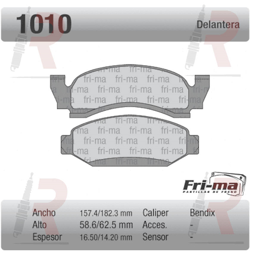 PASTILLA FORD F100 (DEL) ---/95