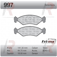 PASTILLA FORD FIESTA (DEL) KA