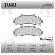 PASTILLA FORD RANGER (DEL) 98/12
