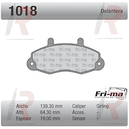 PASTILLA FORD TRANSIT (DEL) 14 PULG.