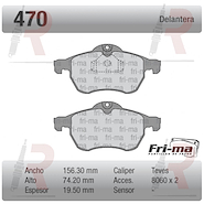 PASTILLA VW BORA (DEL) S/SENSOR -GOLF -PASSAT 1.8T