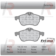 PASTILLA VW BORA (DEL) S/SENSOR -GOLF -PASSAT 1.8T