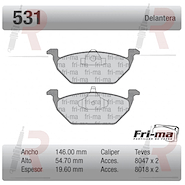 PASTILLA VW FOX (DEL) S/SENSOR -SURAN -BORA -GOLF IV