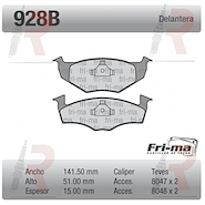 PASTILLA VW GOL TREND (DEL) POLO VENTILADO -VOYAGE