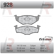 PASTILLA VW POLO (DEL) SOLIDO