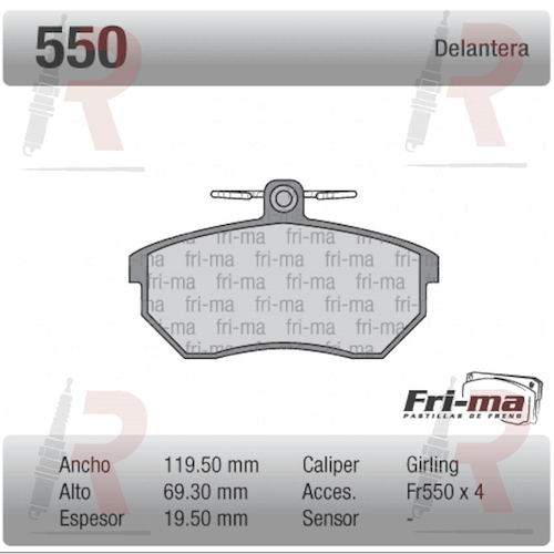 PASTILLA VW POLO (DEL) VENT.