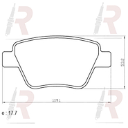 PASTILLA VW VENTO (TRA)