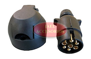 CONECTOR TRAILER (MACHO Y HEMBRA) 7 PUNTOS PLASTICO