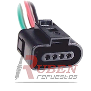 FICHA 4 VIAS 410 (HEMBRA) BOBINA -SONDA -OPTICA