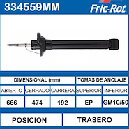 AMORTIGUADOR VW GOL (TRA) 96/21 POWER/TREND -VOYAGE