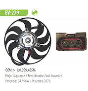 ELECTRO VW BORA (VENT) 292MM CHICO 9 PALAS -GOLF -NEW BEETLE