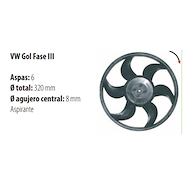 PALETA VW GOL (ELECTRO) 99/... C/AA TODOS 1.6