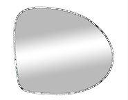 VIDRIO RENAULT CLIO MIO (ESPEJO) SYMBOL
