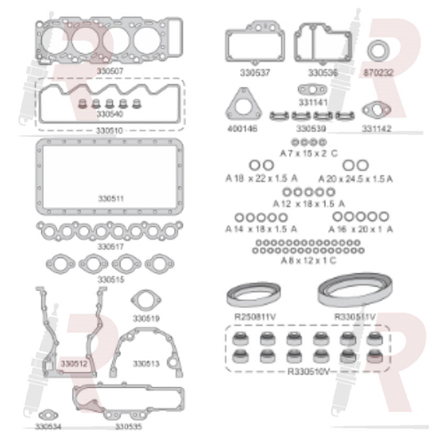 JUNTA CH S10 (MOTOR) 99/12 2.8 MWM -BLAZER