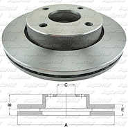 DISCO FORD FIESTA (FR/DEL/VENT) 96/02 1.4 Y 1.6 -ORION