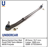 BARRA FORD F100 (DIR.) 66/83 PRINCIPAL C/OJAL -1025MM