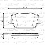 PASTILLA FORD MONDEO (TRA) 07/14 -KUGA 08/13 -SMAX 06/15