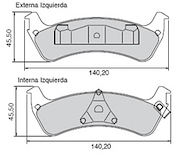 PASTILLA FORD EXPLORER (TRA)