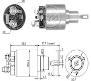SOLENOIDE VW POLO (ARRANQ) POINTER ORION ESCORT