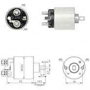 SOLENOIDE FORD ESCORT (ARRANQ)-ORIN-POINTER